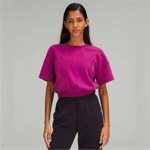 NWT Lululemon Softstreme Gathered T-Shirt in Magenta Purple